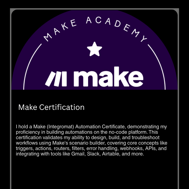 Make Certification
